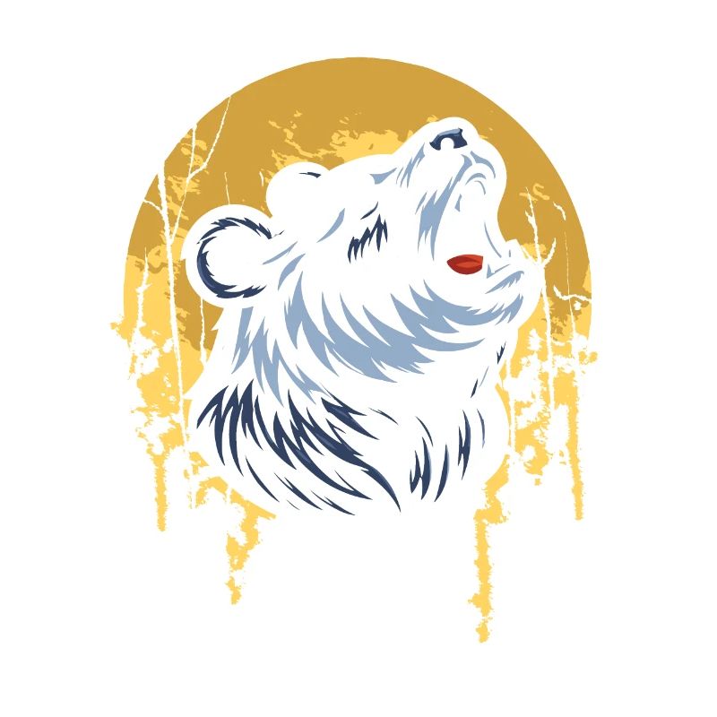 Panda géant Panda Ours Lune Hurlant