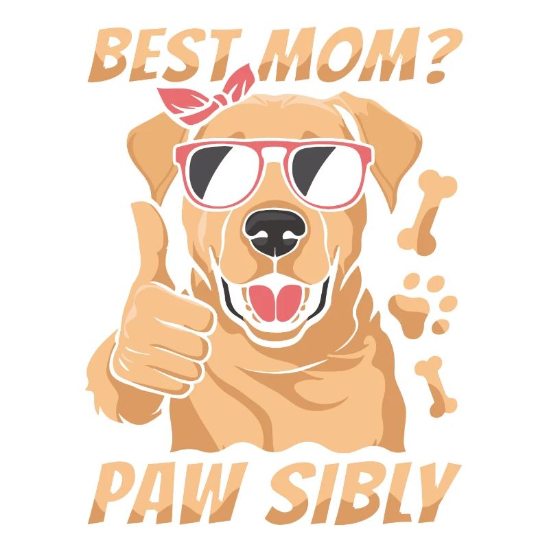 Labrador Mutter Meilleure maman Pawsibly