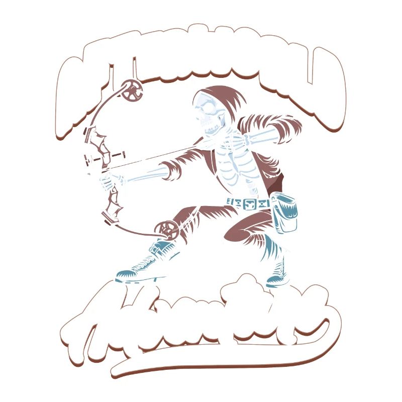 Bogenjagd Bogenjäger Skelett