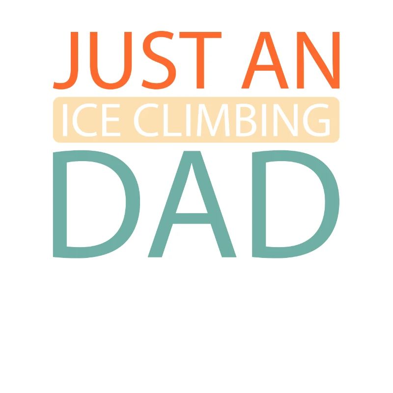 Eisklettern juste un papa grimpeur de glace