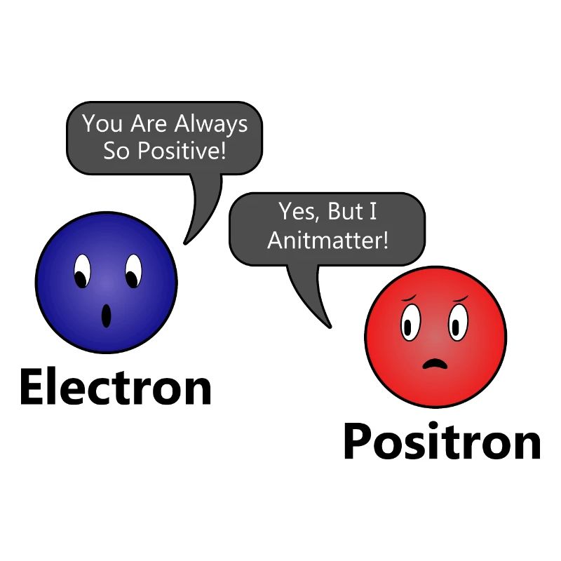 I Antimatter Electron Positron Geschenkidee lustig