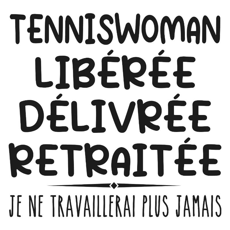 Tennisfrau feiert ihren Ruhestand mit Humor Geschenk