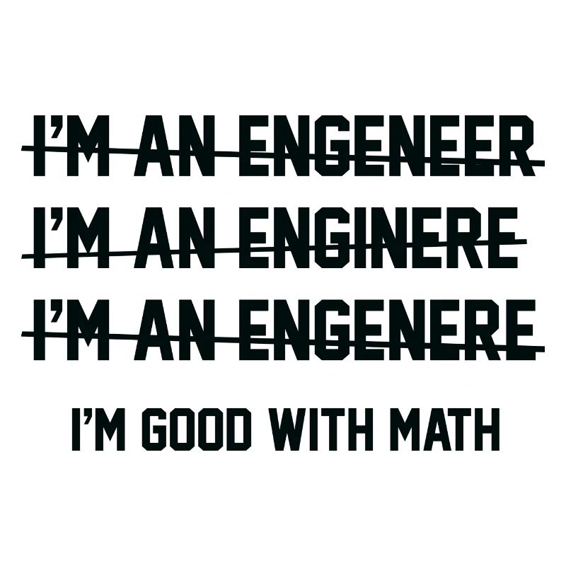 I'm Good With Math I'm An Engineer