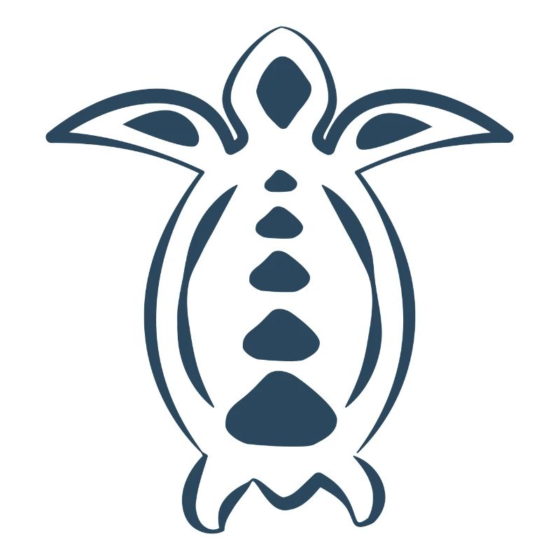 Tribal turtle tattoo