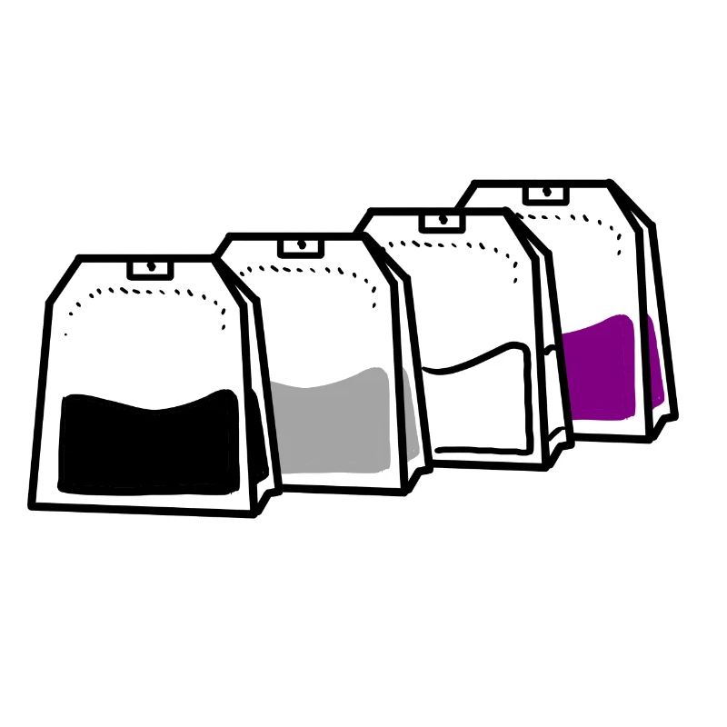 Sachet de thé asexué Ace Pride
