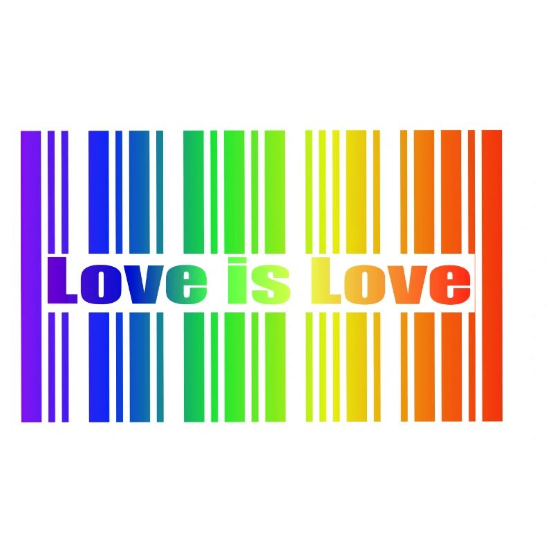 Regenbogen Strichcode, Love is Love