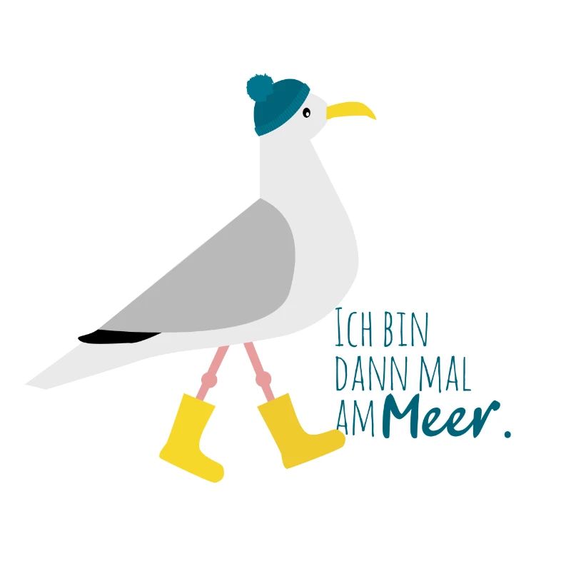 Ich bin dann mal am Meer | Möwe