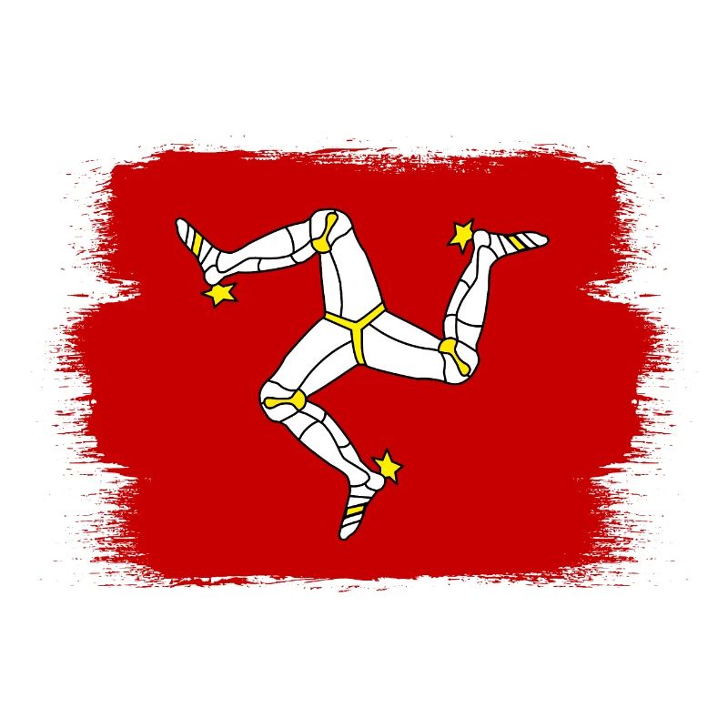 Drapeau de l’île de Man Triskele Drapeau de l’île de Man