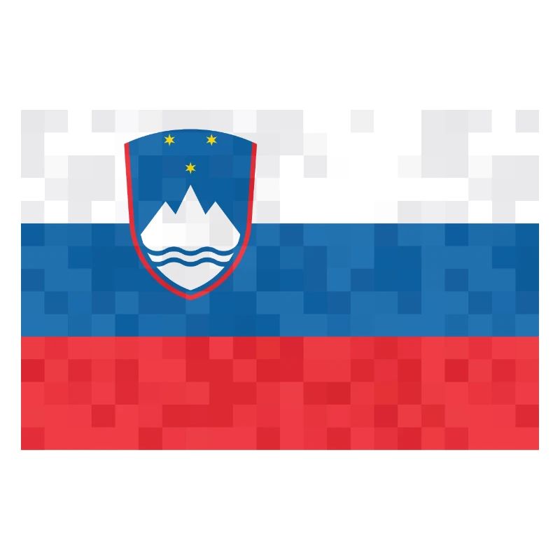 Drapeau de la Slovénie Balkans Drapeau slovène Vintage