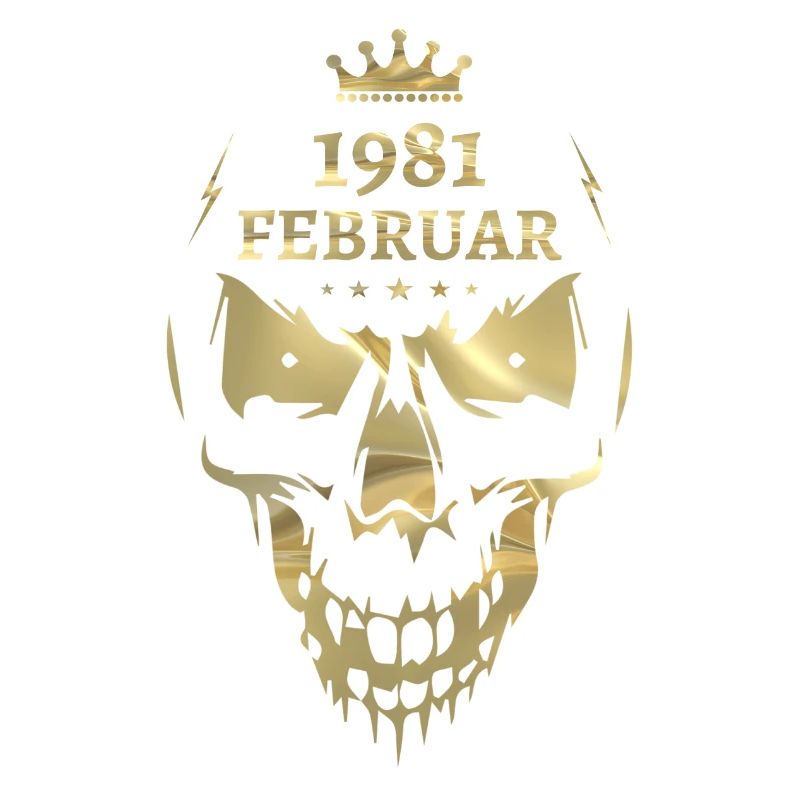 Février 1981 Skull Gold
