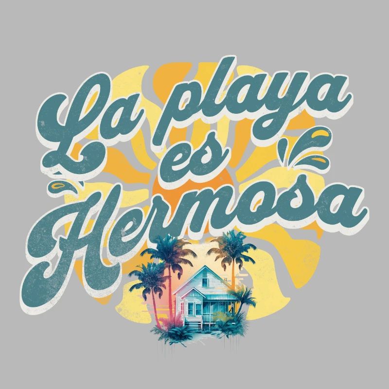 La playa es Hermosa