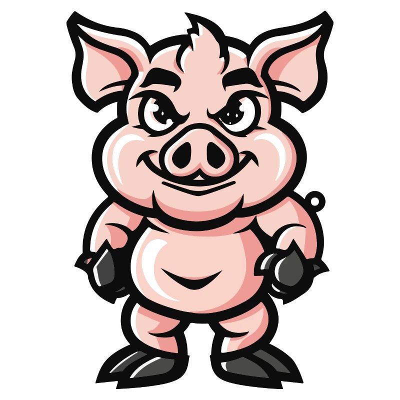Bande dessinée de cochon