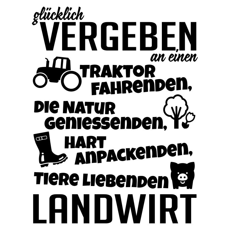 Glücklich vergeben an einen Landwirt
