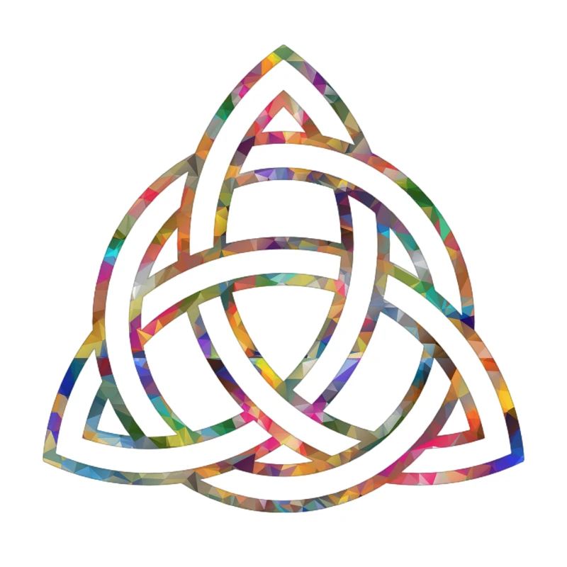 Celtic knot, colorful pattern
