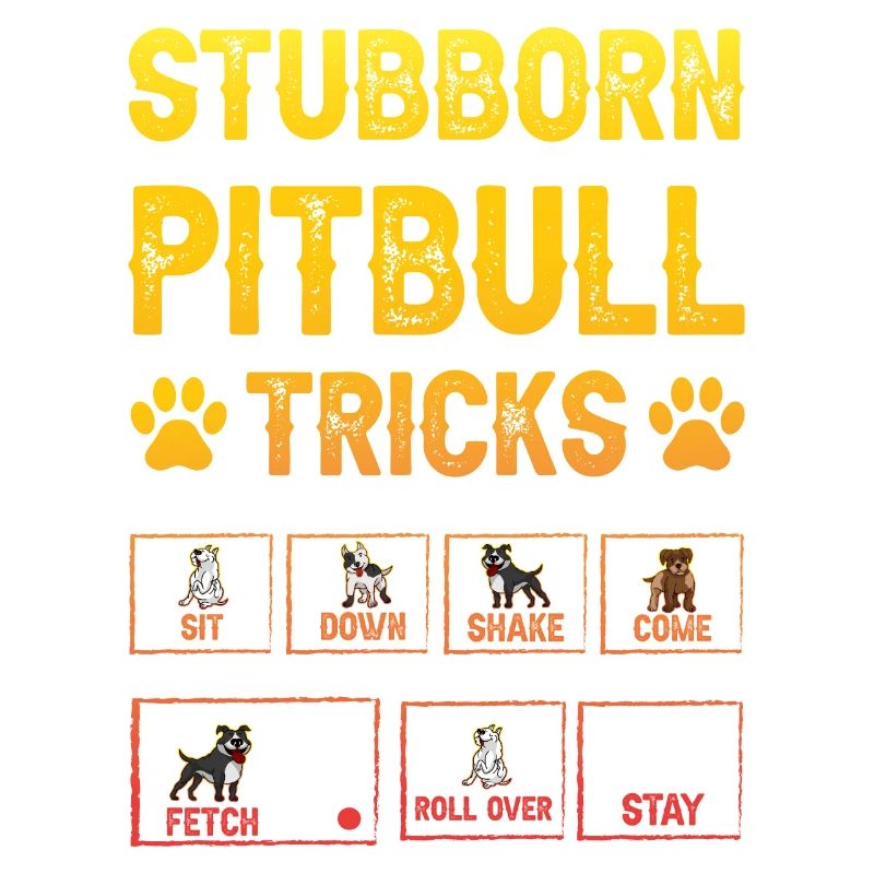 Stubborn pitbull tricks