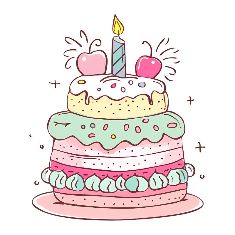 gâteau d'anniversaire joyeux anniversaire