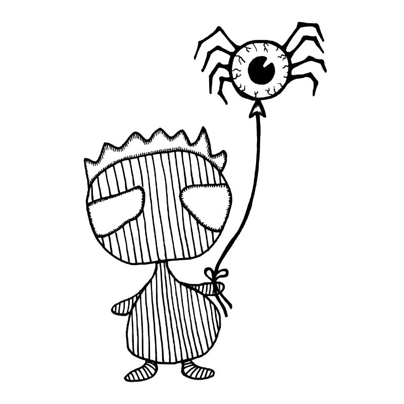 Emo Boy with Spider Gothic Figure by nikki-luka