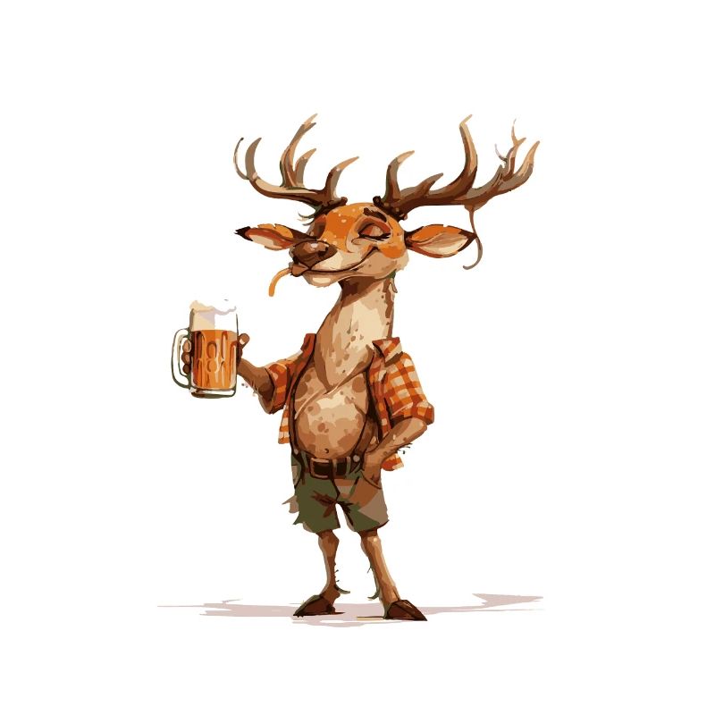 Hirsch Bier Lustig
