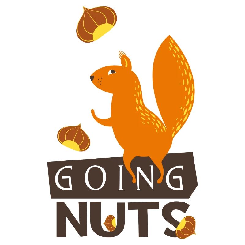 Going nuts- Eichhörnchen dreht durch verrückt irre