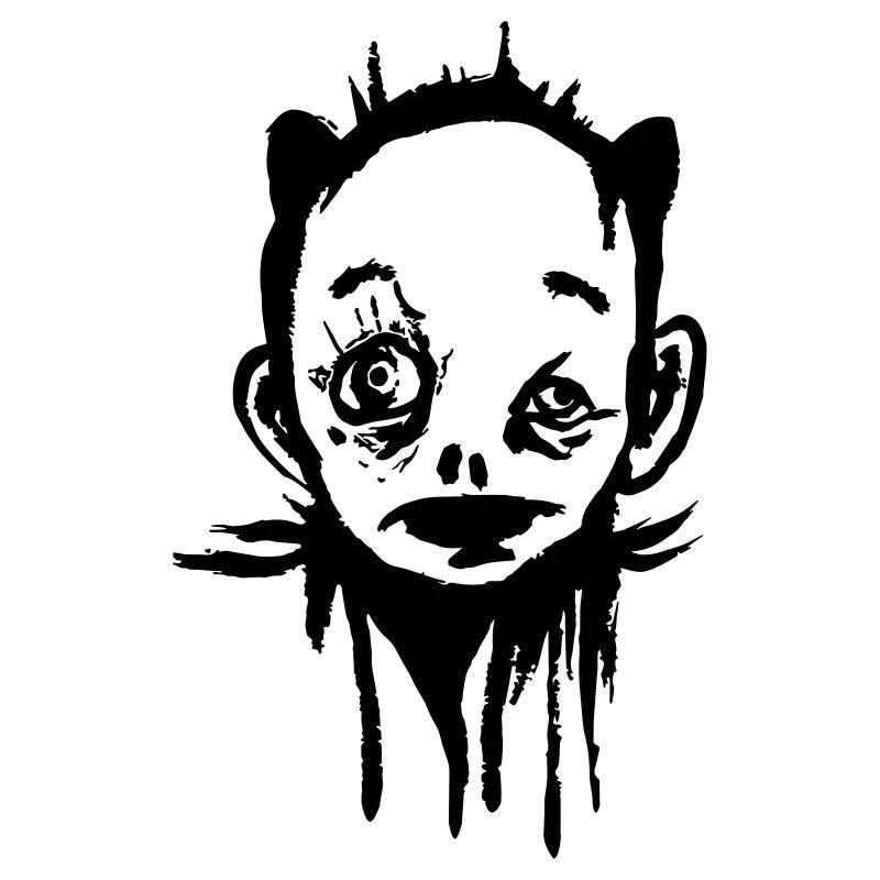 Visage terrifiant - Personnage étrange