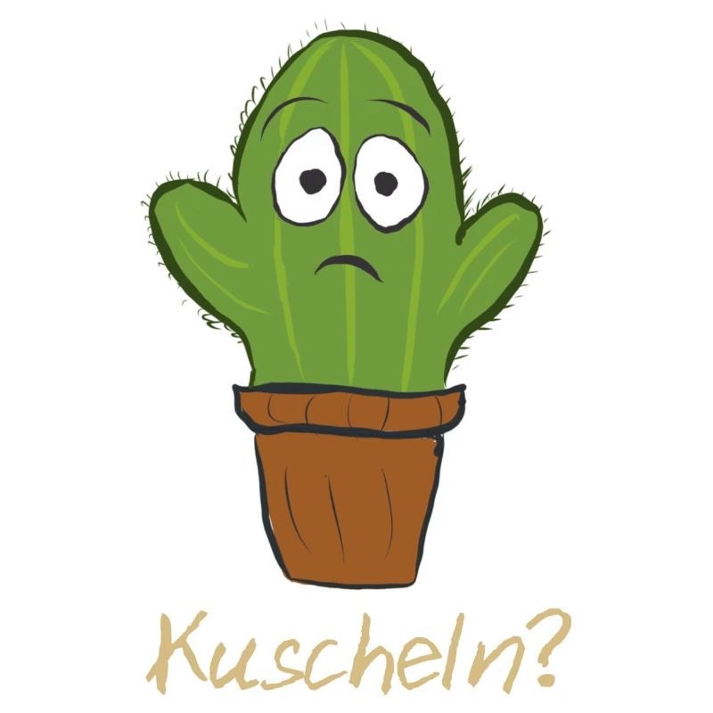 Cactus cuddle, squeeze, hug, gold