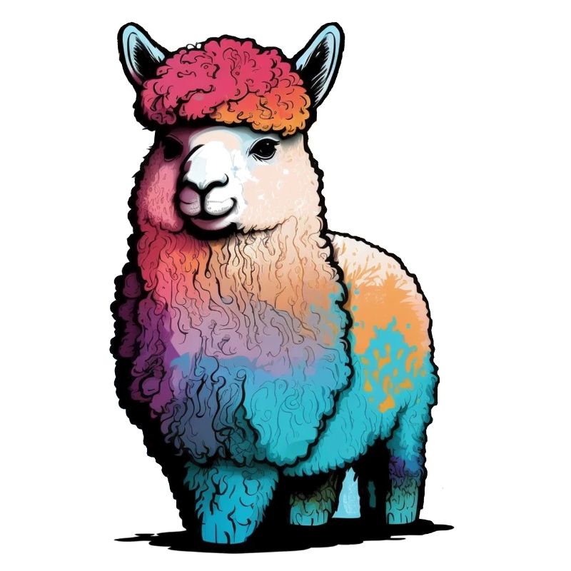 Alpaca Llama Rainbow