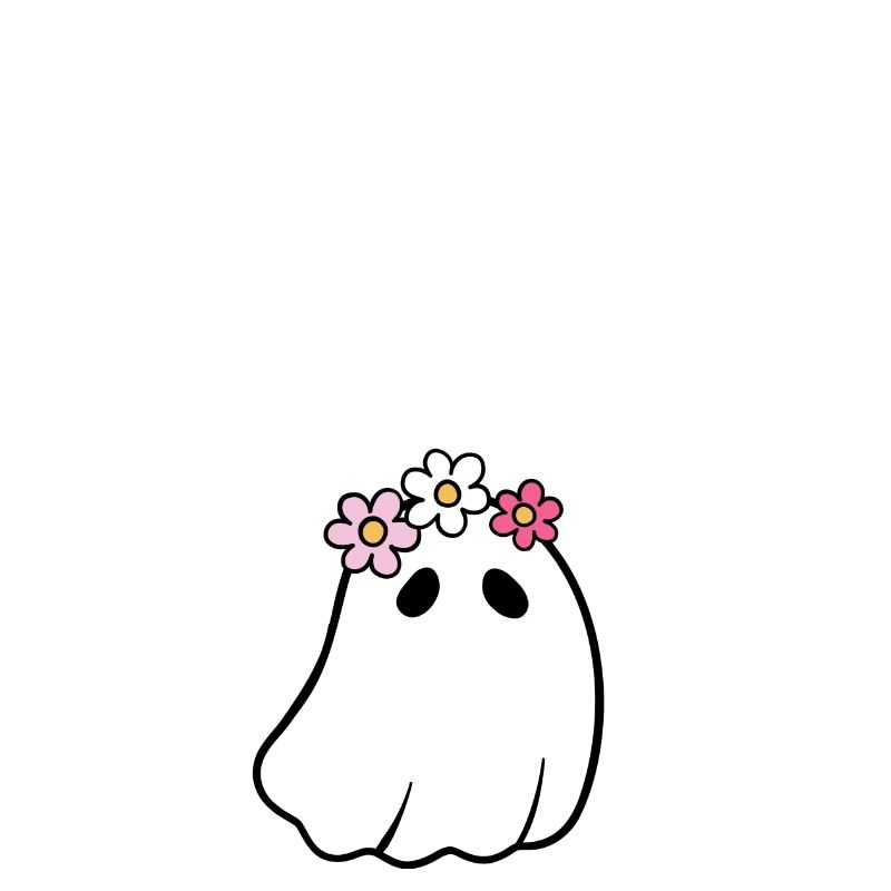 Halloween Ghost Kawaii « vous êtes bootiful » blanc