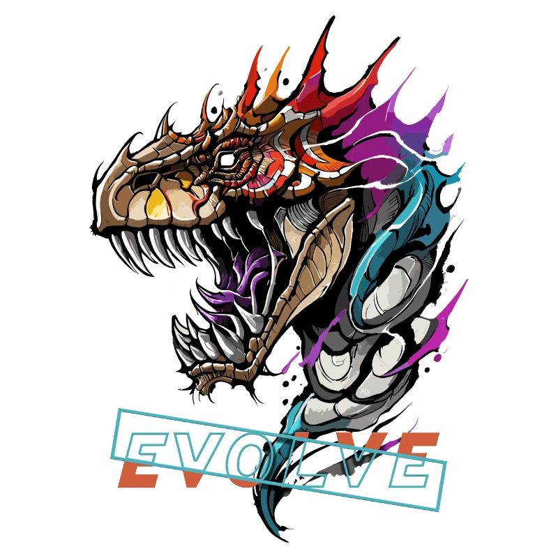 Evolution des Drachen brüllen