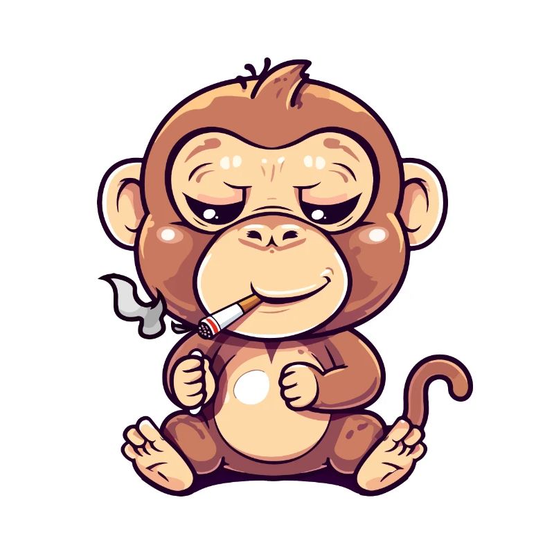 Monkey Smoker Smoke Joint