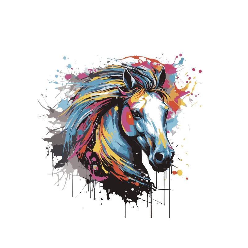 Pferd Pop Art Kopf