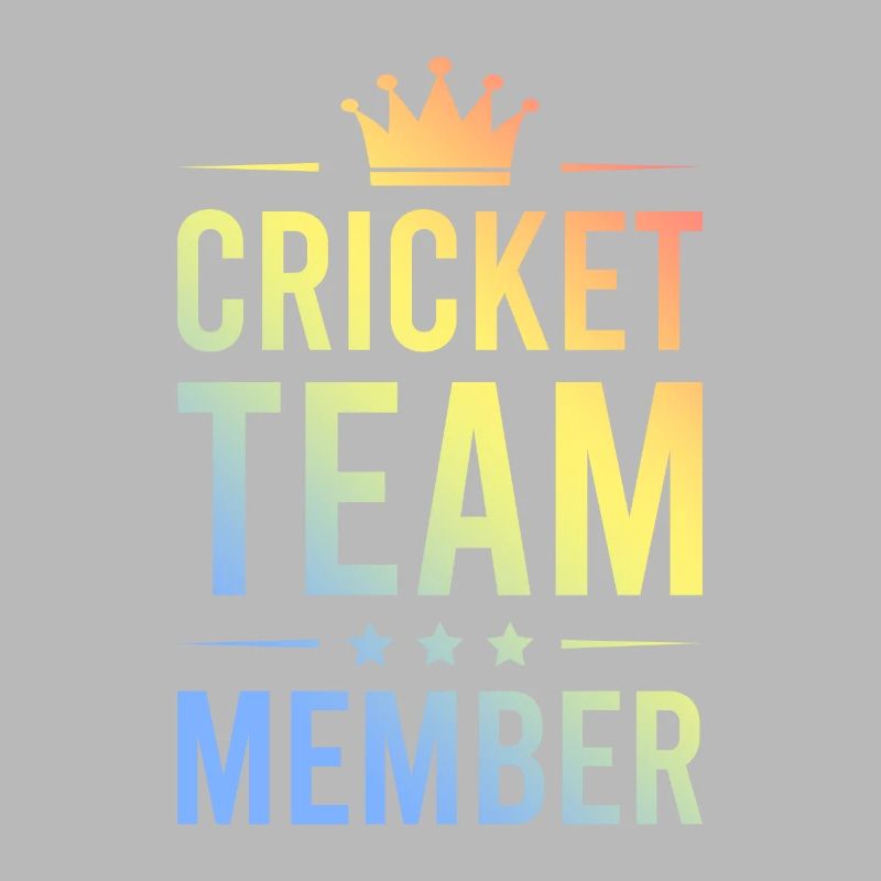 Équipe de cricket colorée