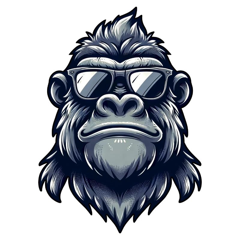 Cool Gorille Sunglasses Monkey