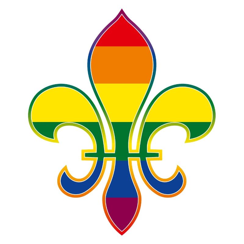 Arc-en-ciel Fleur de Lys / Fleur de Lis