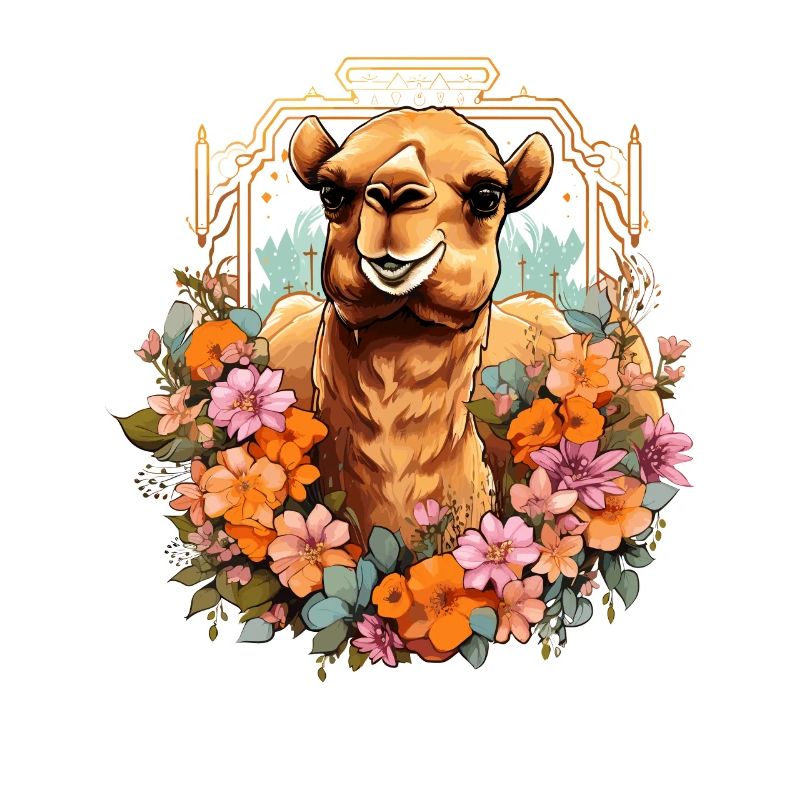 Kamel Kamelkopf Blumen