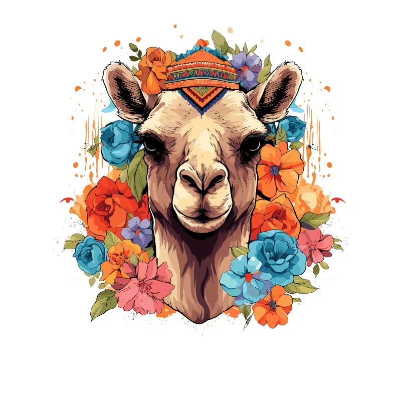 Kamel Kamelkopf Blumen