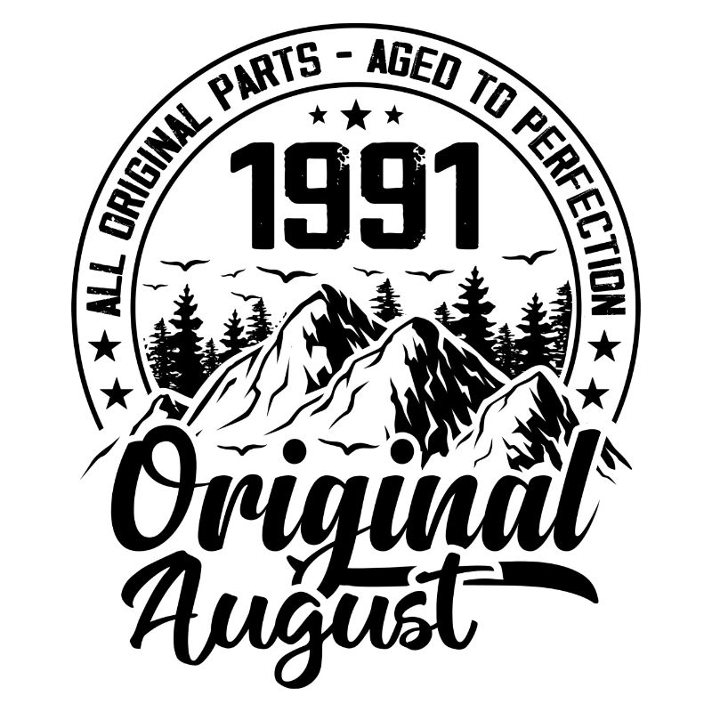 1991 August Original: 33 Years Anniversary Gift
