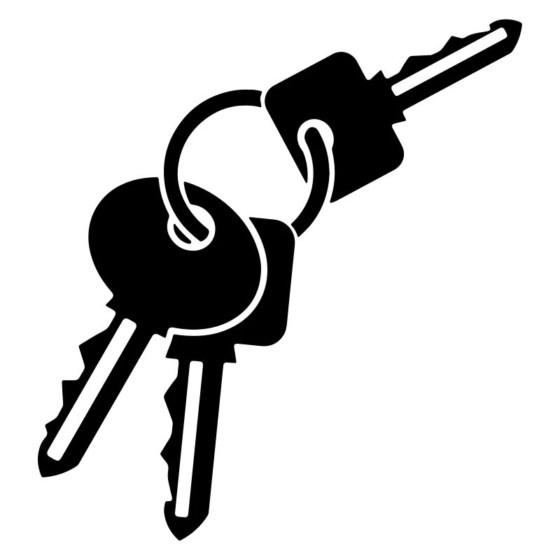 Keychain - three keys - gift idea