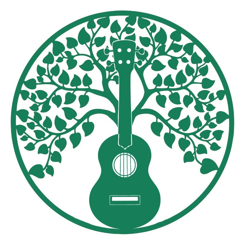 Ukulélé Arbre Mandala Vert