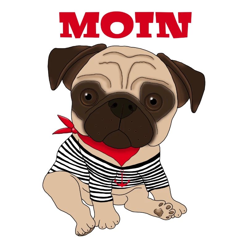 Moin Mops Hund Geschenkidee