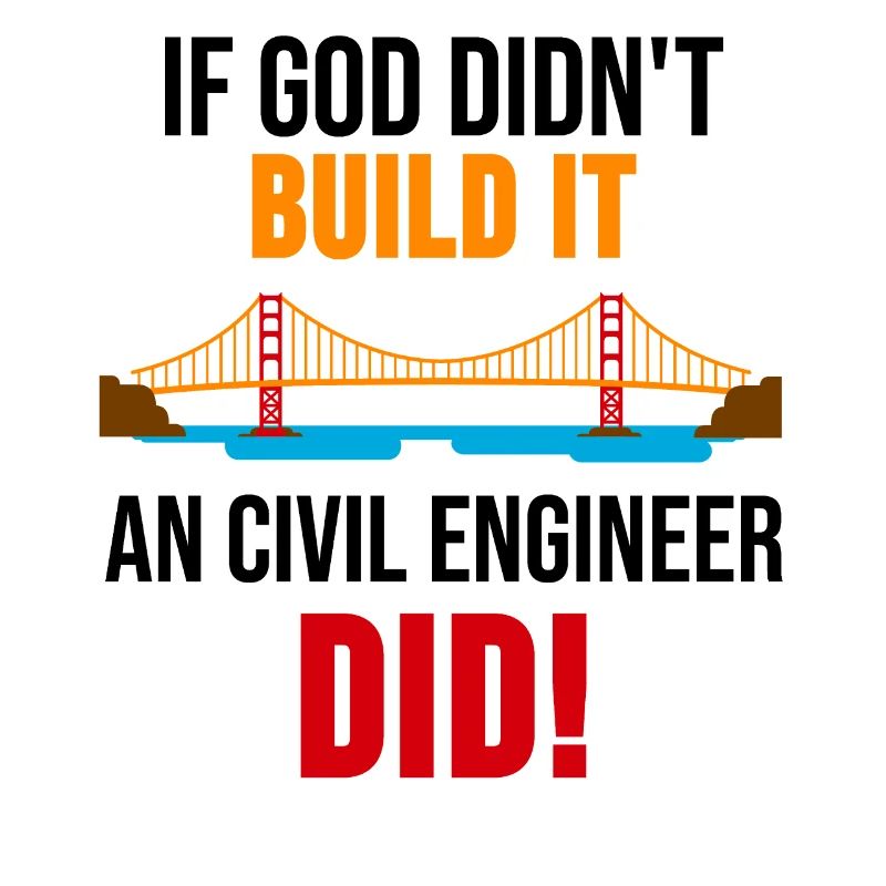 Construction engineer shirt bridge building profession gift