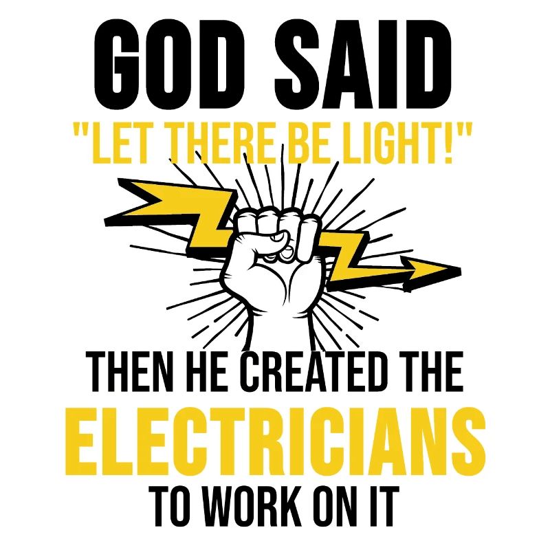 Electrician electrical engineering lightning gift