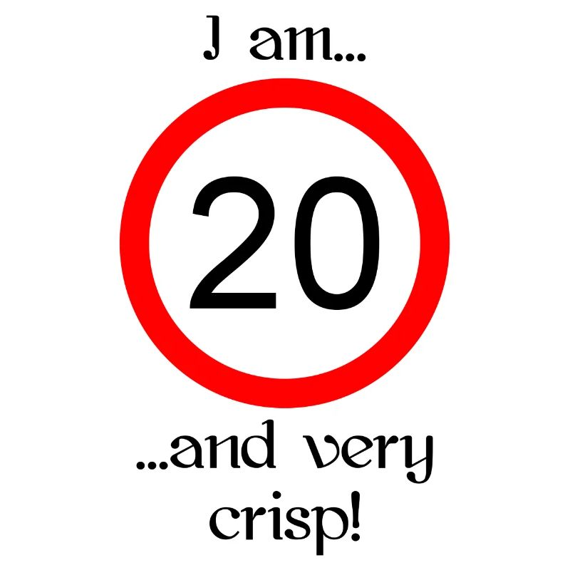 20 years very crisp script black