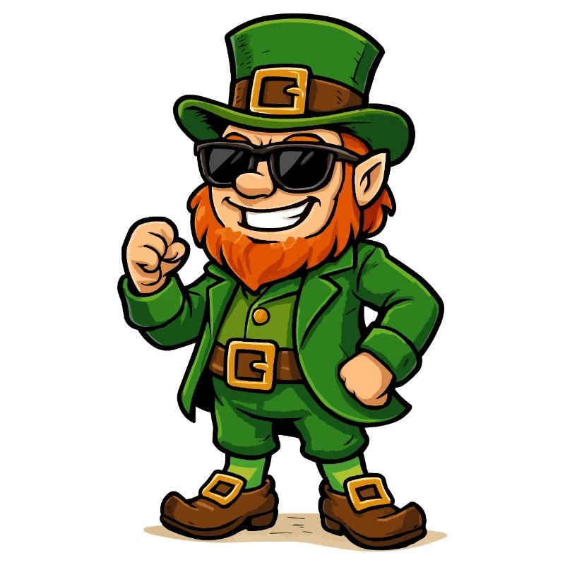 Leprechaun Sunglasses Comic