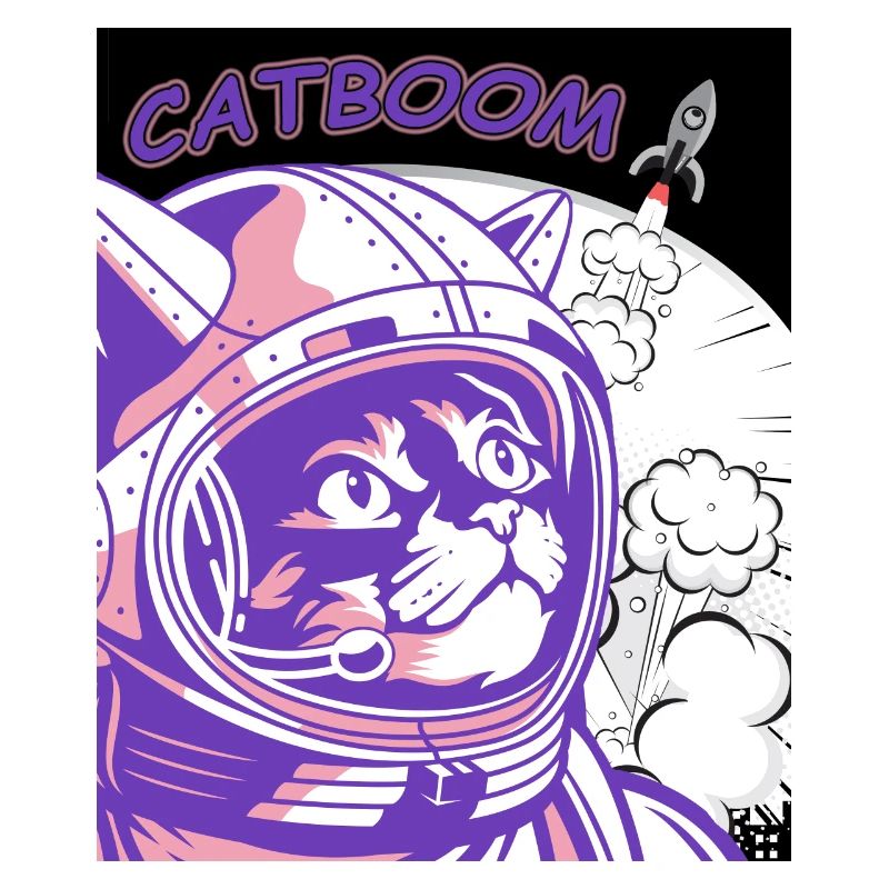 CATBOOM Comic Book Space Cat Explosion