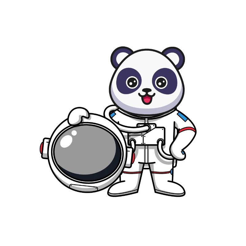 Panda géant Panda Ours Astronaute