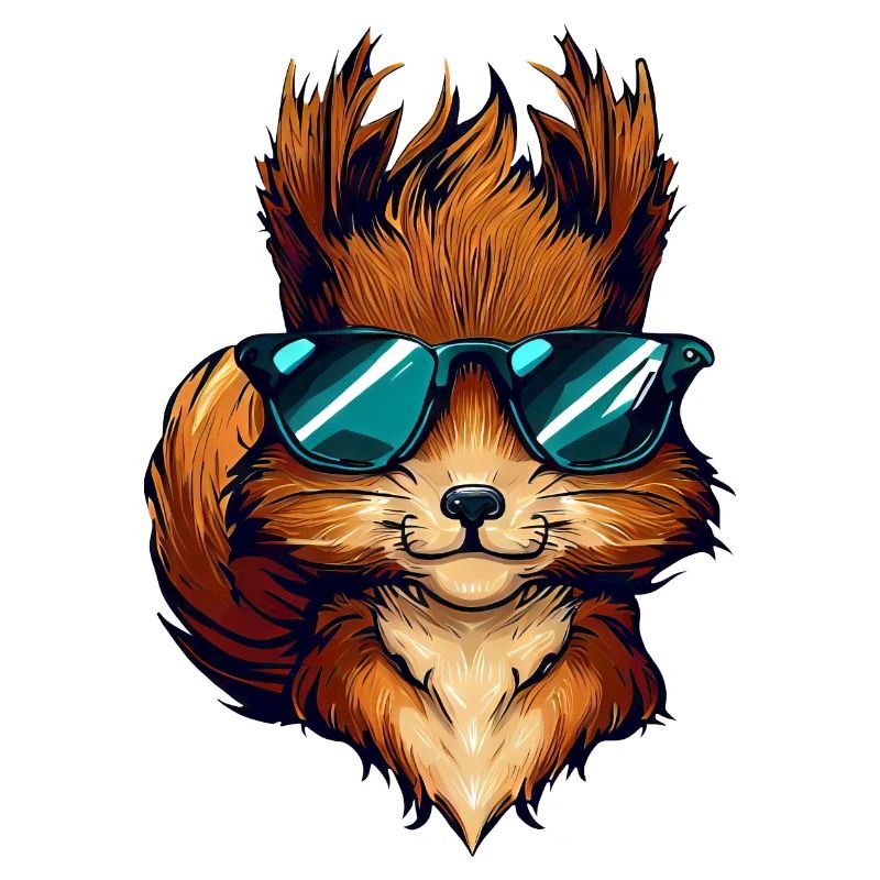 Cool Squirrel - Squirrel with sunglasses