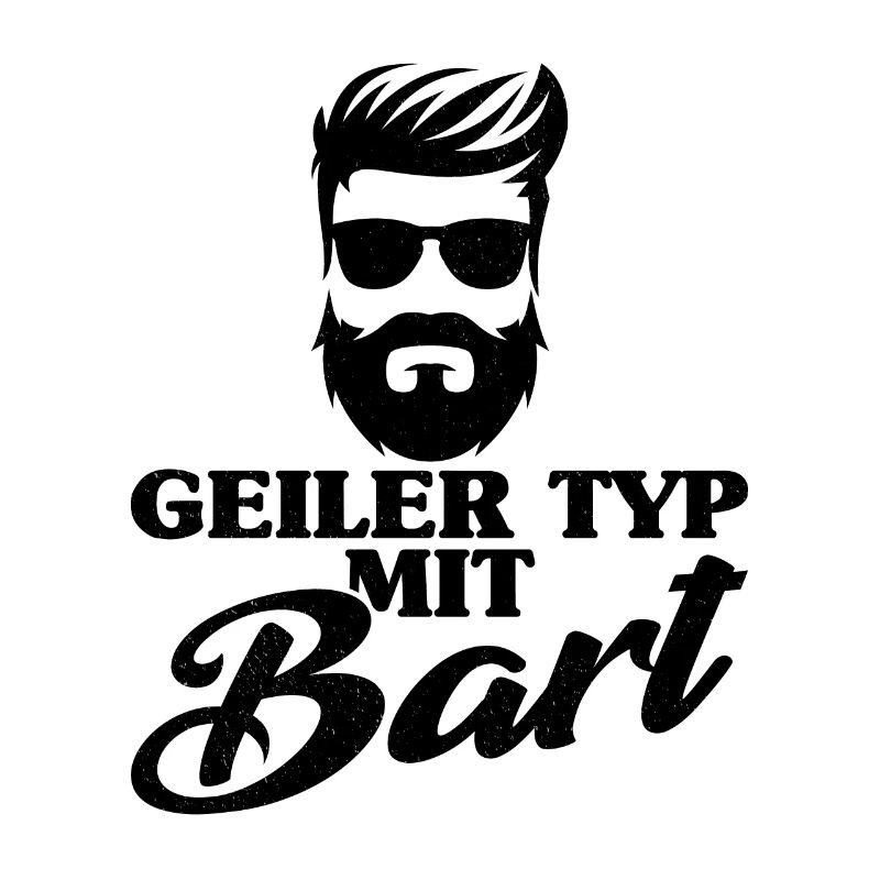 Geiler Typ Mit Bart Bartträger Bärtiger Mann Schnu