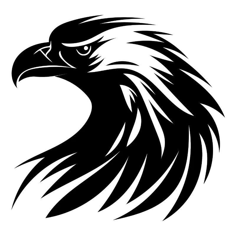 Beau logo Eagle dans le style tatouage