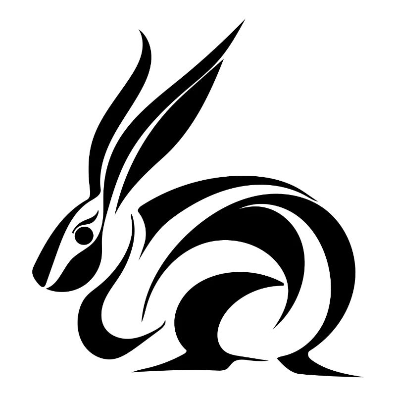 Cute Tattoo Bunny Small Line Rabbit