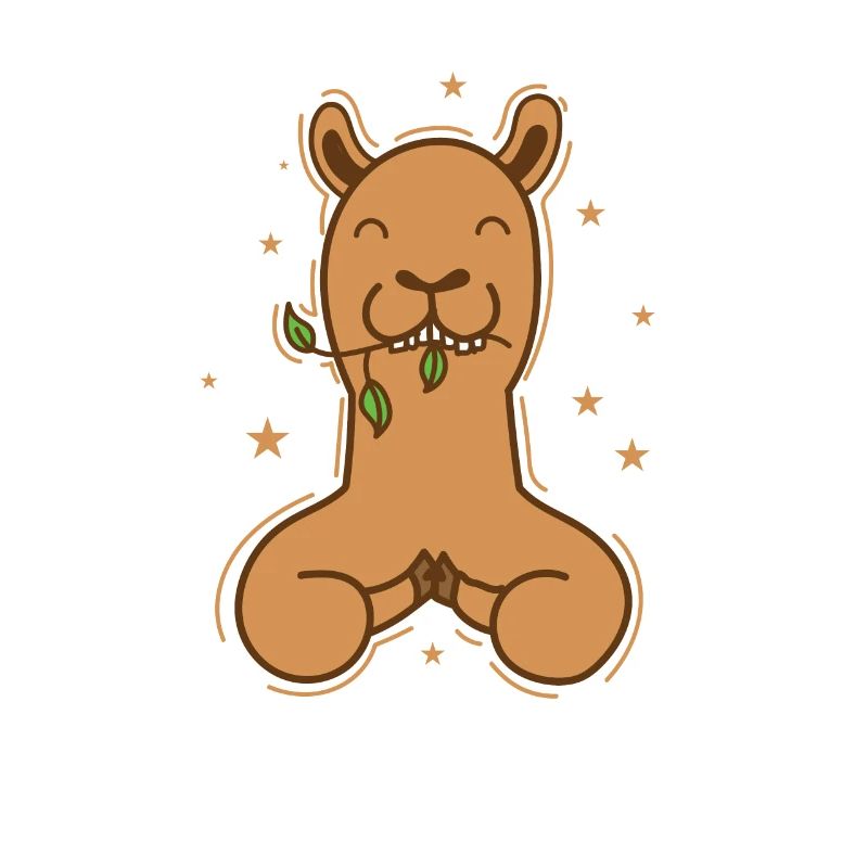 Kamel beim essen Dromedar Wüste Tier